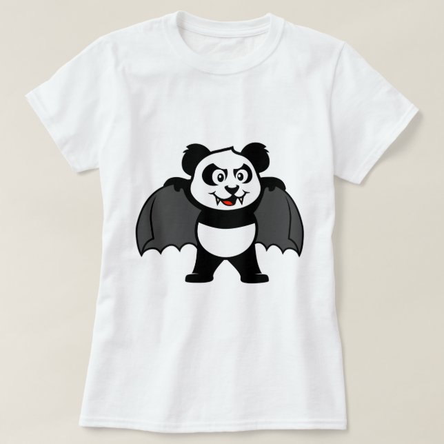 Camiseta Panda Vampiro (Frente do Design)
