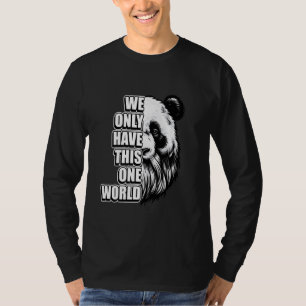 Camiseta Panda Velha com a Barba Panda Dizendo Motifs