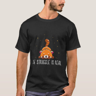 Camiseta Panda Vermelha A Luta É Panda Vermelha Real