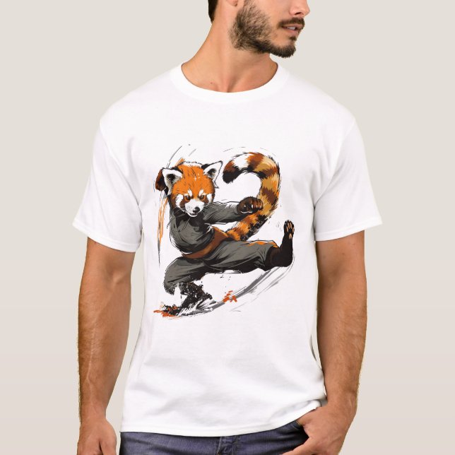 Camiseta Panda Vermelha Alta (Frente)