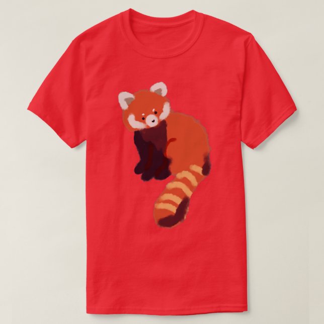 Camiseta Panda vermelha-branca 23 (Frente do Design)