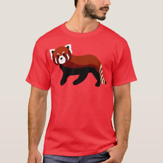 Camiseta Panda vermelha brilhante