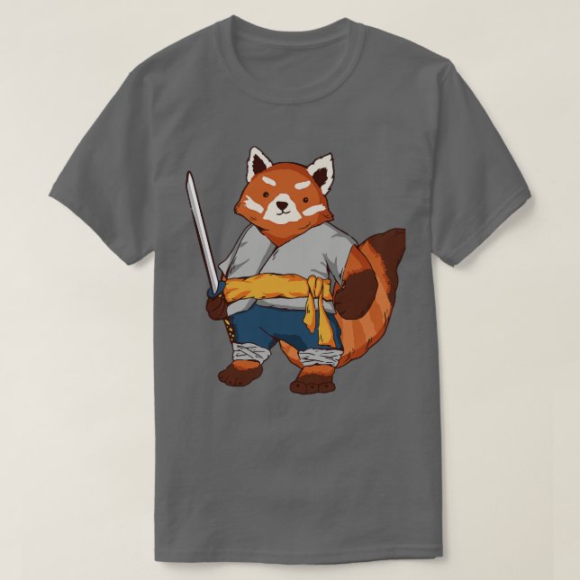 Camiseta Panda Vermelha Chinesa 3 (Frente do Design)