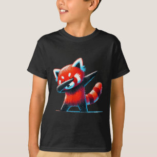 Camiseta Panda Vermelha Cuja Batida É Para A Vida Selvagem