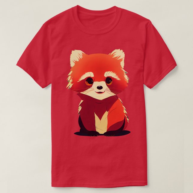 Camiseta Panda Vermelha Cura 13 (Frente do Design)