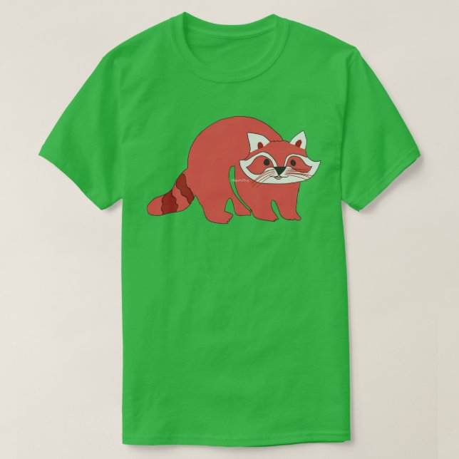 Camiseta Panda Vermelha Cuta 16 (Frente do Design)