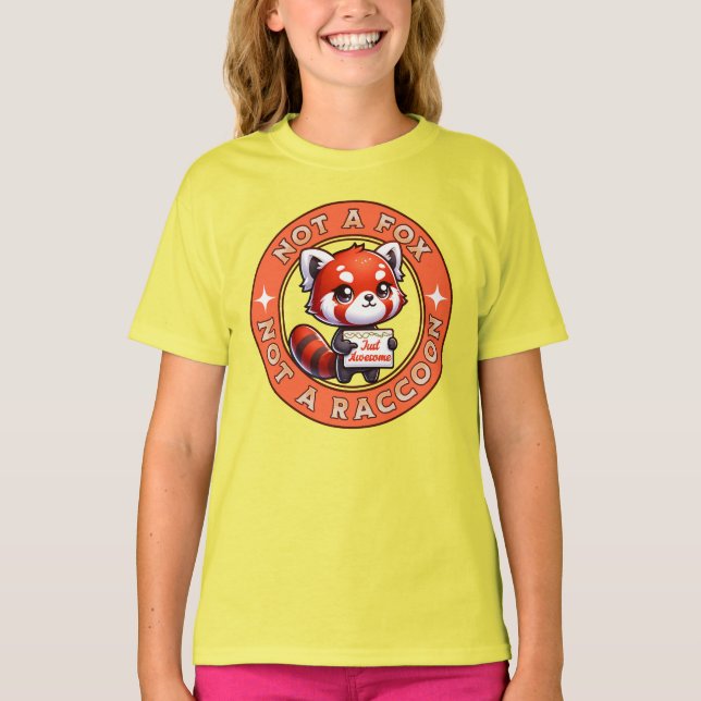 Camiseta Panda Vermelha Incrível (Frente)