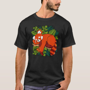 Camiseta Panda Vermelha Panda Vermelha Citação Por Homens M