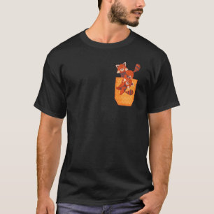 Camiseta Panda Vermelha Pandindo Panteras Vermelhas Gráfico