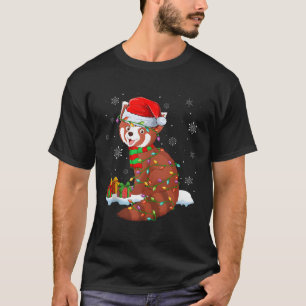 Camiseta Panda Vermelha Para Luzes