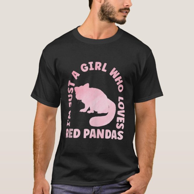 Camiseta Panda Vermelha Para Panda Vermelha (Frente)