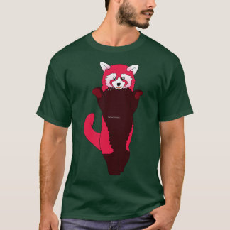 Camiseta Panda vermelha rosa