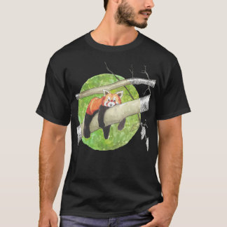 Camiseta Panda Vermelha Sonolenta