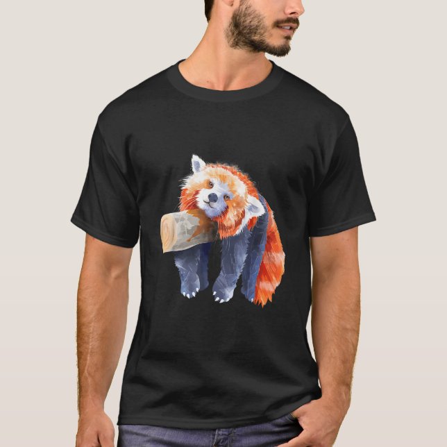 Camiseta Panda Vermelha Vermelha Panda Vermelha Panda Verme (Frente)
