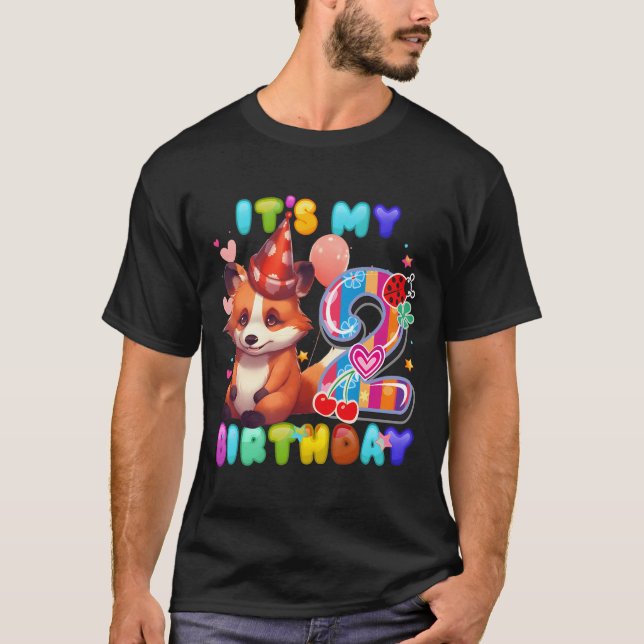 Camiseta Panda Vermelho 2º Eu Sou 2 (Frente)