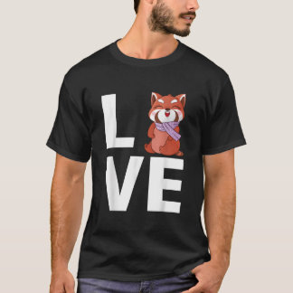 Camiseta Panda Vermelho Animal Panda Vermelho