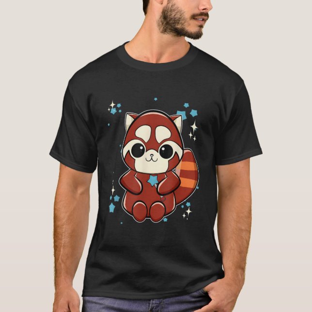 Camiseta Panda Vermelho Com Ceptro (Frente)