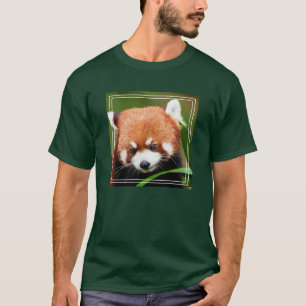 Camiseta Panda Vermelho Fofo