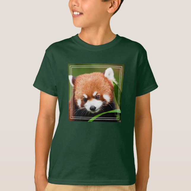Camiseta Panda Vermelho Fofo (Frente)