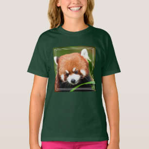 Camiseta Panda Vermelho Fofo