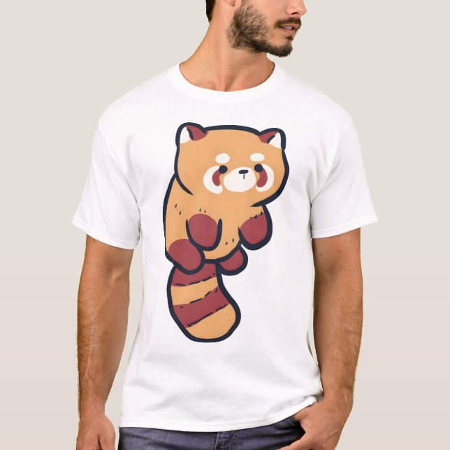 Camiseta Panda vermelho Mágico (Frente)