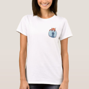 Camiseta Panda Vermelho Sonolento