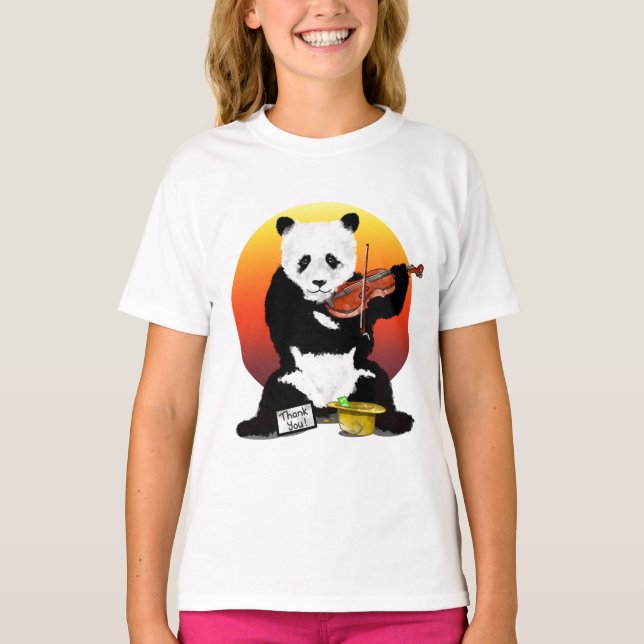 CAMISETA PANDA VIOLIN PLAYER (Frente)