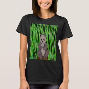 Camiseta Panda (vívido) - Camisa-T básica feminina