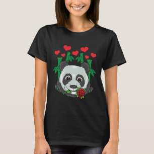 Camiseta Panda w. Gráfico de Panda rosa Cute