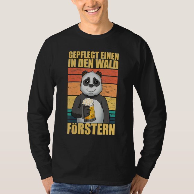 Camiseta Panda Well-cared for Einen In Den Wald Forstern Sa (Frente)