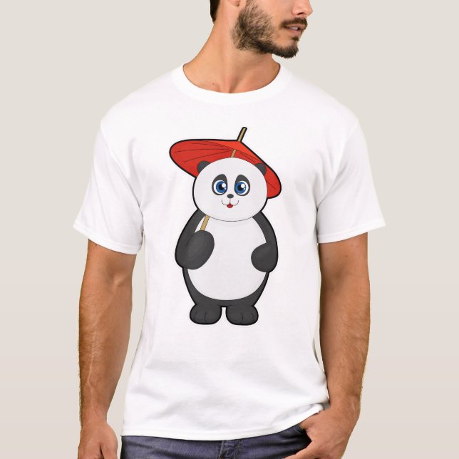 Camiseta Panda with Umbrella (Frente)