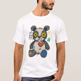 Camiseta Panda Zero Medo — Rebelde Emo
