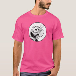 Camiseta Pandacórnio e polvo entrelaçados