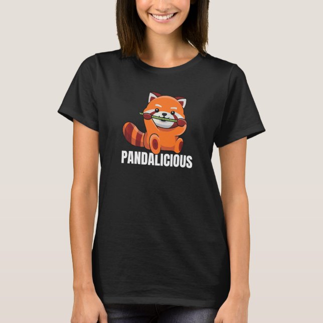 Camiseta Pandaloso Pun Para Um Panda Vermelho (Frente)
