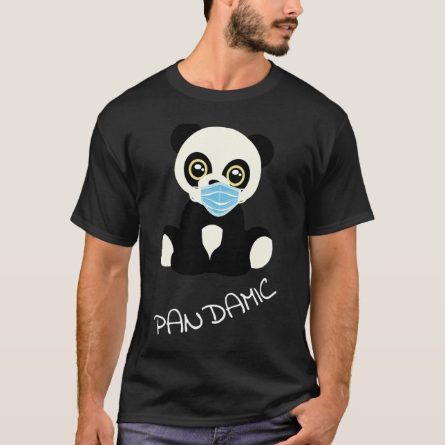 Camiseta Pandâmica Bear Take of 4 Mask Pandemic Panda (Frente)