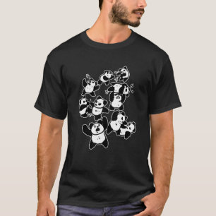 Camiseta Pandamónio - Engraçado Lutar Contra Urso de Panda