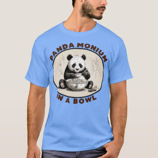 Camiseta PandaMonium em uma tigela