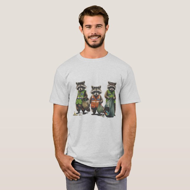 Camiseta Pandas de Lixo: 3 Pendejos (Frente Completa)