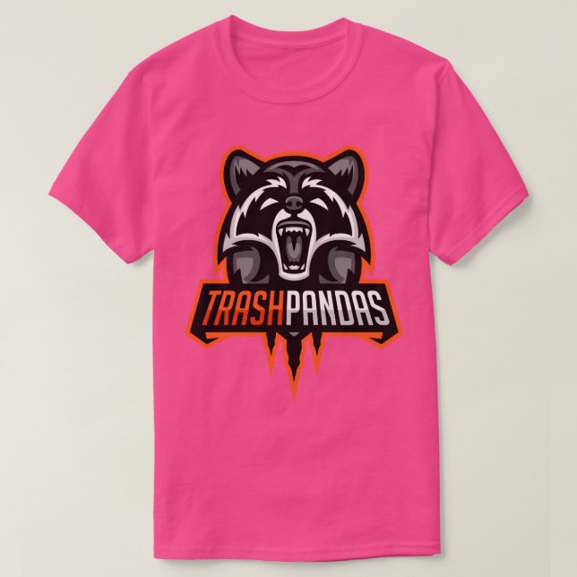 Camiseta Pandas de Lixo da Equipe (Frente do Design)