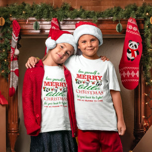 Camiseta Pandas de Natal Personalizadas