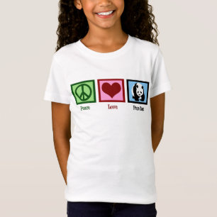 Camiseta Pandas do amor da paz