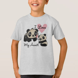 Camiseta Pandas eu amo minha tia
