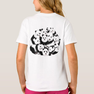 Camiseta Pandas - Grande Hug - Pandas-emic - Divertido - Pi