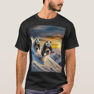 Camiseta Pandas no Snowboards Design por Rich AMeN Gill