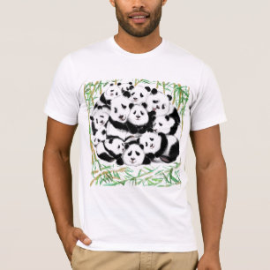 Camiseta Pandas - Pandemia - Grandes Abraços - Coleção d