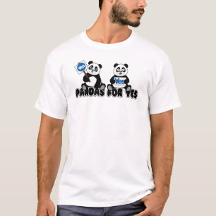 Camiseta Pandas para o t-shirt do Yes