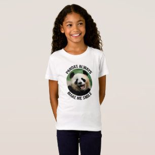 Camiseta Pandas Sempre Me Fazem Sorrir