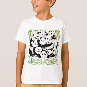 Camiseta Pandas T-Shirt Engraçado