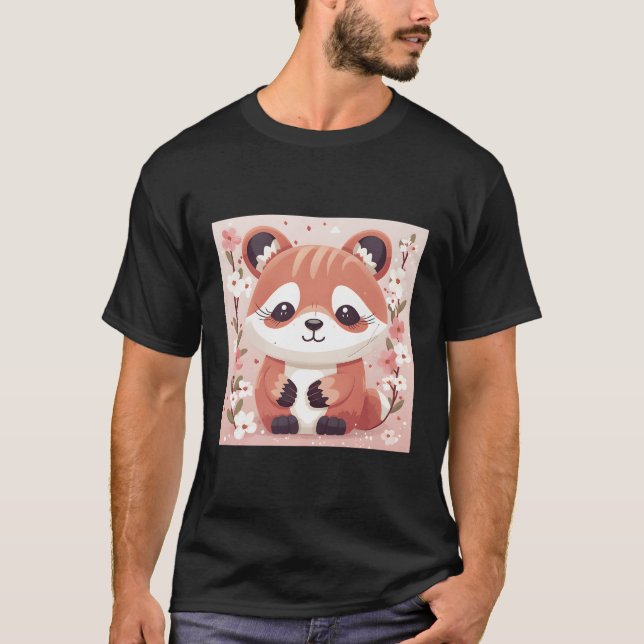 Camiseta Pandas Vermelhas No Atordoamento Da Floresta De Fl (Frente)