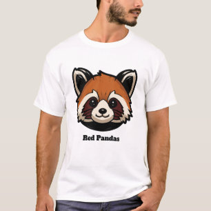 Camiseta Pandas Vermelho Personalizado